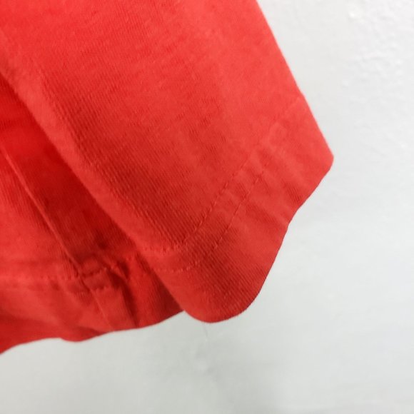 Collections Etc Women's Red Henley Christmas Tree Long Sleeve Shirt Top Blouse - Picture 6 of 11